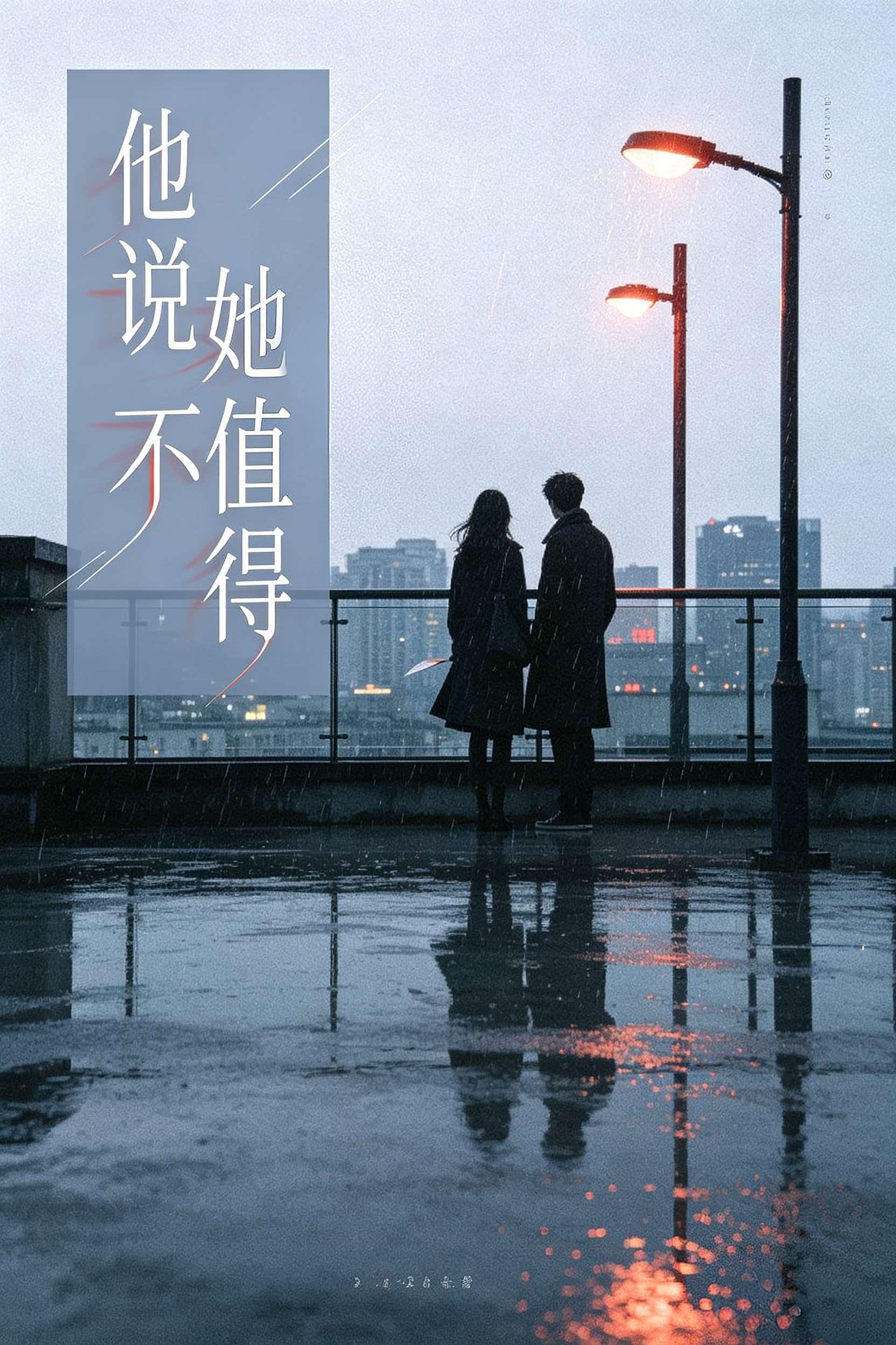 他说她不值得 封面