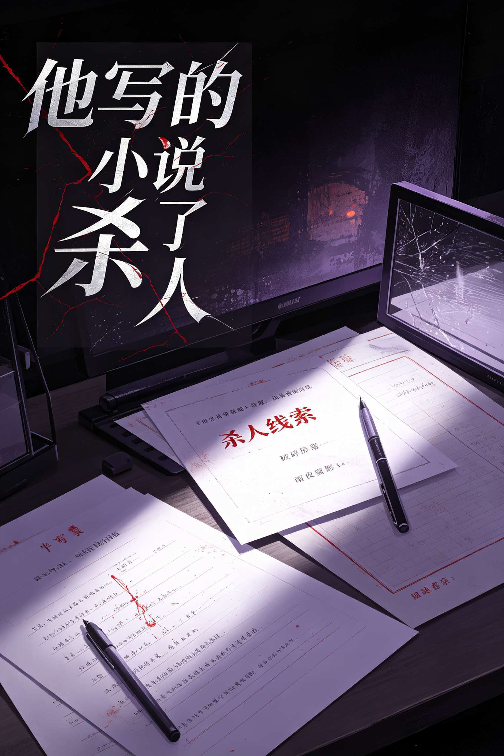 他写的小说杀了人 封面