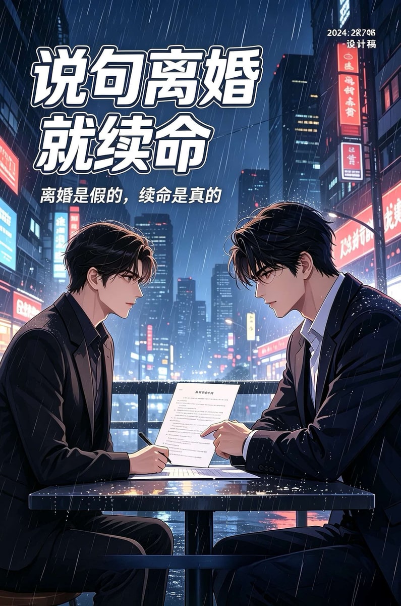 说句离婚就续命 封面