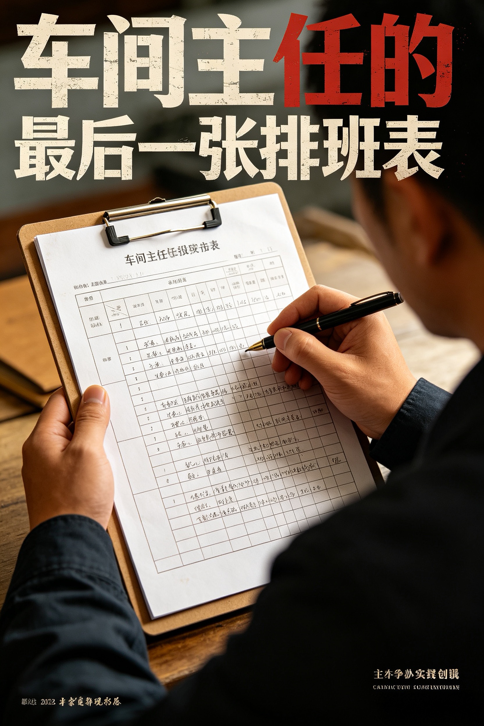 车间主任的最后一张排班表 封面