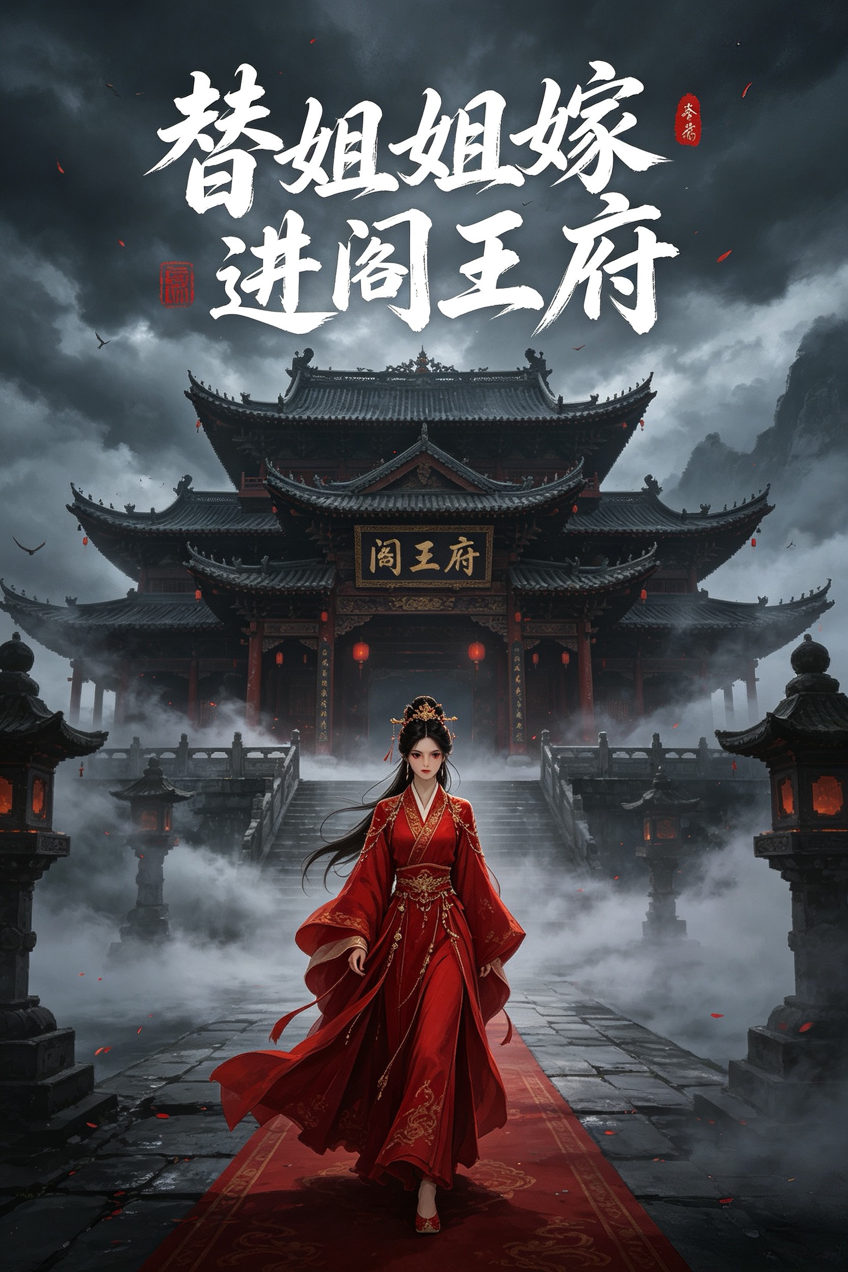 替姐姐嫁进阎王府 封面
